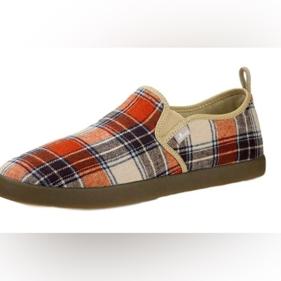 Sanuk Range Plaid Slipons Men’s size 7-Ladies 8.5 - Picture 1 of 7